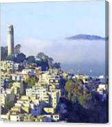 Fog Rolling In Canvas Print