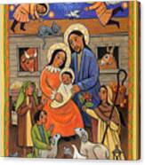 Folk Nativity - Jlfon Canvas Print