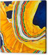 Folklorica In Yellow Canvas Print
