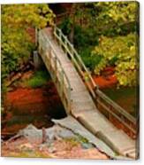Footbridge Into  Autumn Canvas Print