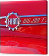 Ford Big Job F-800 Badge Canvas Print