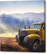 Ford In The Fog Canvas Print
