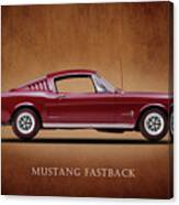 Ford Mustang Fastback 1965 Canvas Print