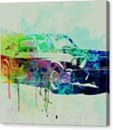 Ford Mustang Watercolor 2 Canvas Print