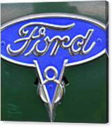 Ford V8 Badge Canvas Print
