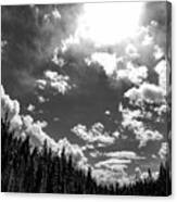 A New Day, Black And White Canvas Print