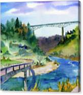 Foresthill Bridge #2 Canvas Print