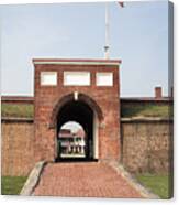 Fort Mchenry Gate In Baltimore Maryland Canvas Print
