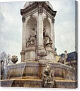 Fountain Saint Sulpice Canvas Print