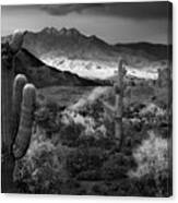 Four Peaks Az Sunset Canvas Print