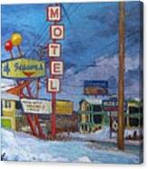 Four Seasons Motel Canvas Print
