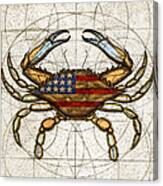 Fourth Of July Crab Canvas Print