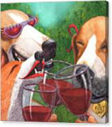 Foxy Winers Canvas Print