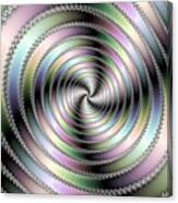 Fractal Op Art Hypnotizing Spiral Canvas Print