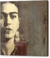 Frida Kahlo - Behind The Painted Smile Canvas Print