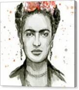 Frida Kahlo Portrait Canvas Print