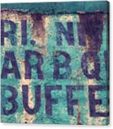 Friday Nite Bar B Que Buffet Canvas Print