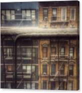 From My Window - A Snowy Day In New York Canvas Print