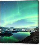 Frozen Auroras Canvas Print