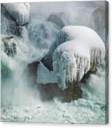 Frozen Falls Canvas Print