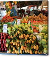 Tropical Fruits In Fruit Market Krabi Town #1 Canvas Print