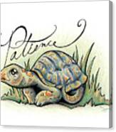 Inspirational Animal Tortoise Canvas Print