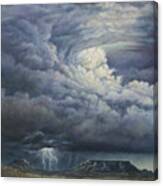 Fury Over Square Butte Canvas Print