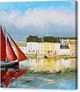 Galway Hooker Leaving Port Canvas Print