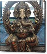 Ganapati Bronze Statue, Fort Kochi Canvas Print