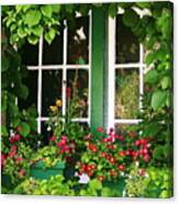 Garden Window Canvas Print