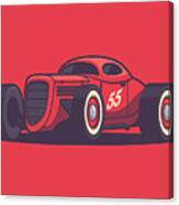 Gaz Gl1 Custom Vintage Hot Rod Classic Street Racer Car - Red Canvas Print