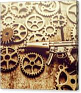 Gear Of Weapon Design Canvas Print