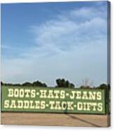 Gear #texas #pasadenatx #boots #tack Canvas Print