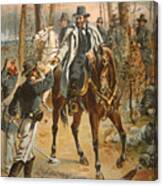 General Grant In The Wilderness Campaign 5th May 1864 Canvas Print