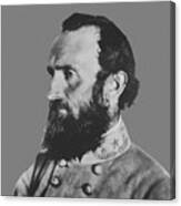 General Stonewall Jackson Profile Canvas Print
