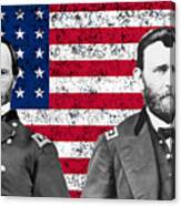 Generals Sherman And Grant Canvas Print