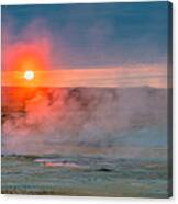 Geothermal Sunrise Canvas Print