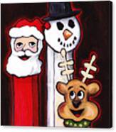 Ghosts Of Christmas Pez Canvas Print