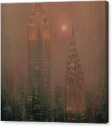 Giants In The Mist Canvas Print