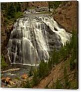 Gibbon Falls Portrait Canvas Print