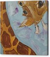 Giraffe Tall Canvas Print