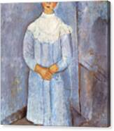 Girl In Blue, 1918 Canvas Print