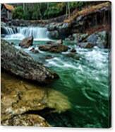Glade Creek And Grist Mill Canvas Print