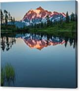 Glow Over Picture Lake Canvas Print