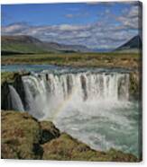 Godafoss Waterfall In Iceland Canvas Print