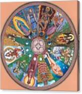 Goddess Wheel Guadalupe Canvas Print