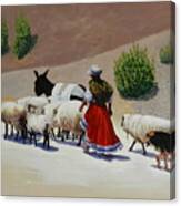 Going Home, Peru Impression Canvas Print