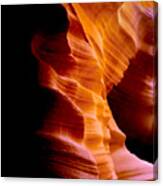 Golden Abyss Of Antelope Canyon Canvas Print