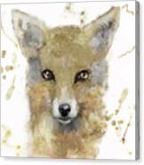 Golden Forest Fox Canvas Print