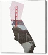 Golden Gate Bridge California- Art By Linda Woods Canvas Print